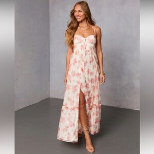 Vici Harvest Bloom Corset Maxi Dress Medium